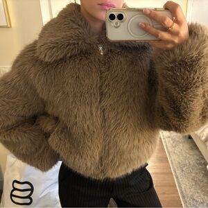 Gap faux fur jacket